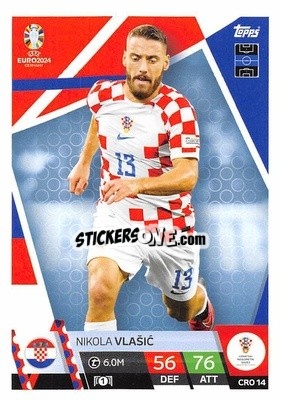 Sticker Nikola Vlašić - UEFA Euro 2024. Match Attax
 - Topps