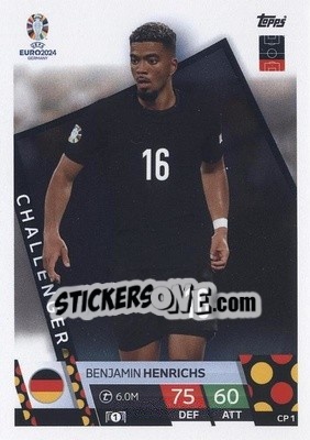 Sticker Benjamin Henrichs - UEFA Euro 2024. Match Attax
 n. CP1 - Topps