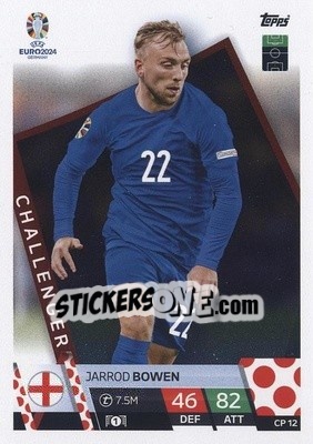 Sticker Jarrod Bowen - UEFA Euro 2024. Match Attax
 n. CP12 - Topps
