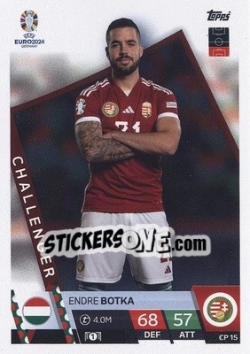 Sticker Endre Botka - UEFA Euro 2024. Match Attax
 n. CP15 - Topps