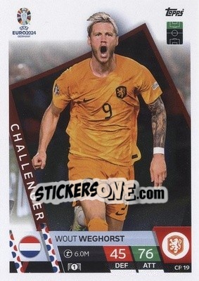 Sticker Wout Weghorst - UEFA Euro 2024. Match Attax
 n. CP19 - Topps