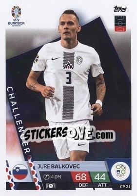 Sticker Jure Balkovec - UEFA Euro 2024. Match Attax
 n. CP21 - Topps