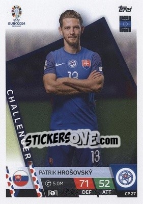 Sticker Patrik Hrošovský - UEFA Euro 2024. Match Attax
 n. CP27 - Topps