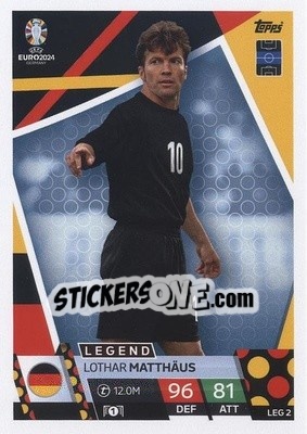 Sticker Lothar Matthäus - UEFA Euro 2024. Match Attax
 n. LEG2 - Topps