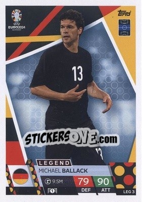 Sticker Michael Ballack - UEFA Euro 2024. Match Attax
 n. LEG3 - Topps