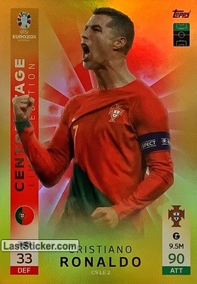 Sticker Cristiano Ronaldo - UEFA Euro 2024. Match Attax
 n. CSLE2 - Topps
