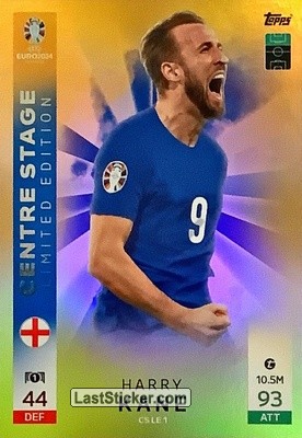 Sticker Harry Kane - UEFA Euro 2024. Match Attax
 n. CSLE1 - Topps