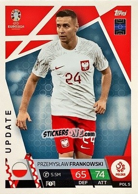 Sticker Przemyslaw Frankowski - UEFA Euro 2024. Match Attax
 n. POL5 - Topps