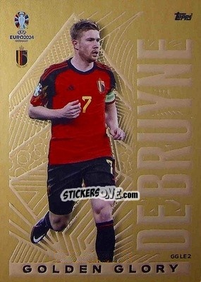 Sticker Kevin De Bruyne - UEFA Euro 2024. Match Attax
 n. GGLE2 - Topps