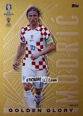 Sticker Luka Modrić - UEFA Euro 2024. Match Attax
 n. GGLE3 - Topps
