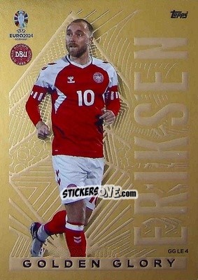 Sticker Christian Eriksen - UEFA Euro 2024. Match Attax
 n. GGLE4 - Topps