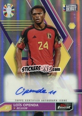 Sticker Loïs Openda - Finest Road to UEFA Euro 2024
 n. BCA-LO - Topps