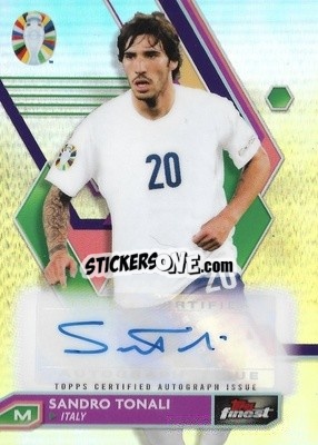 Figurina Sandro Tonali - Finest Road to UEFA Euro 2024
 - Topps