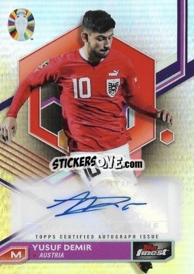 Sticker Yusuf Demir - Finest Road to UEFA Euro 2024
 n. BCA-YD - Topps