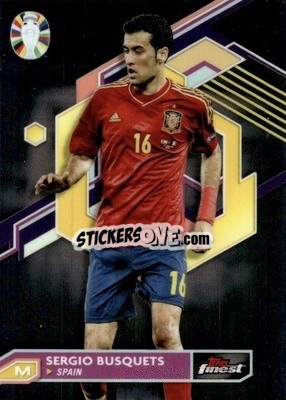 Sticker Sergio Busquets - Finest Road to UEFA Euro 2024
 n. 81 - Topps