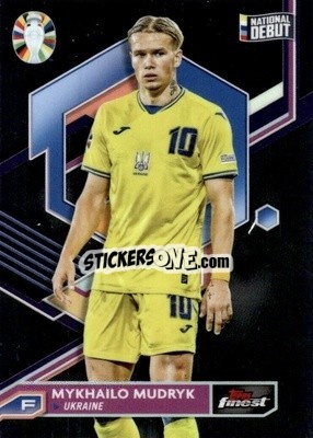 Sticker Mykhailo Mudryk - Finest Road to UEFA Euro 2024
 n. 95 - Topps