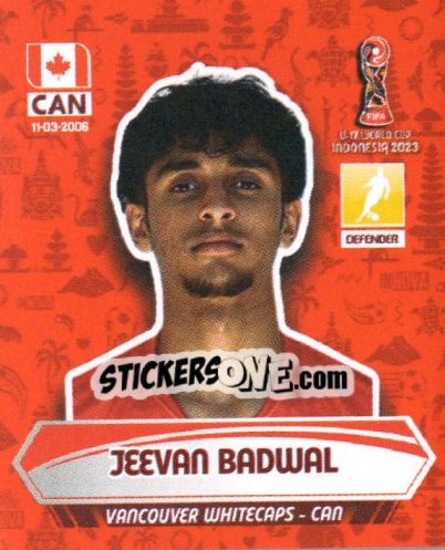 Sticker KEEVAN BADWAL - FIFA U-17 WORLD CUP INDONESIA 2023
 - INNOVA