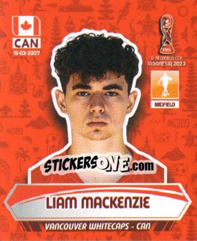 Sticker LIAM MACKENZIE - FIFA U-17 WORLD CUP INDONESIA 2023
 - INNOVA