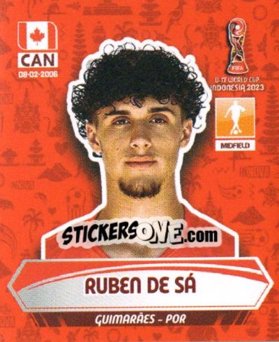 Sticker RUBEN DE SA' - FIFA U-17 WORLD CUP INDONESIA 2023
 n. 104 - INNOVA