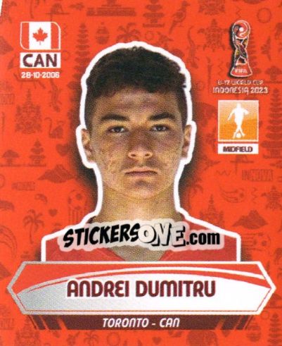 Sticker ANDREI DUMITRU - FIFA U-17 WORLD CUP INDONESIA 2023
 n. 106 - INNOVA