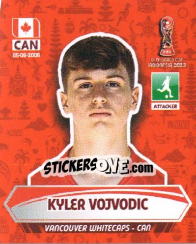 Sticker KYLER VOJVODIC - FIFA U-17 WORLD CUP INDONESIA 2023
 n. 108 - INNOVA
