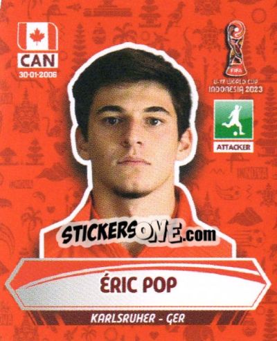 Sticker ERIC POP - FIFA U-17 WORLD CUP INDONESIA 2023
 n. 109 - INNOVA