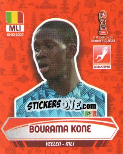 Sticker BOURAMA KONE - FIFA U-17 WORLD CUP INDONESIA 2023
 - INNOVA