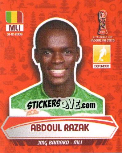 Figurina ABDOUL RAZAK - FIFA U-17 WORLD CUP INDONESIA 2023
 - INNOVA