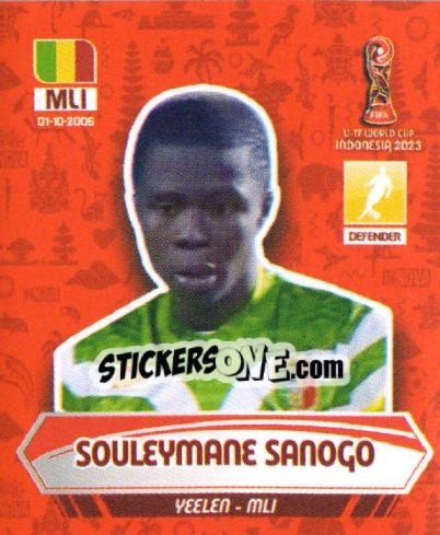 Sticker SOULEYMANE SANOGO - FIFA U-17 WORLD CUP INDONESIA 2023
 - INNOVA