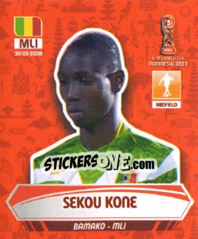 Sticker SEKOU KONE - FIFA U-17 WORLD CUP INDONESIA 2023
 - INNOVA