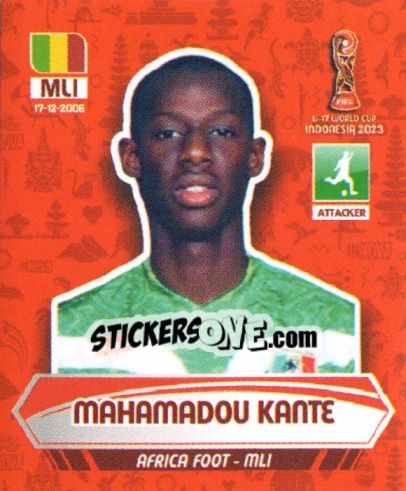 Sticker MAHAMADOU KANTE - FIFA U-17 WORLD CUP INDONESIA 2023
 - INNOVA