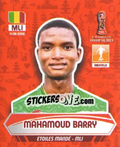 Figurina MAHAMOUD BARRY - FIFA U-17 WORLD CUP INDONESIA 2023
 - INNOVA