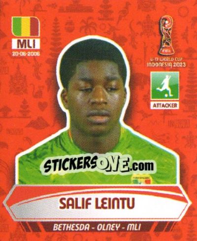 Sticker SALIF LEINTU - FIFA U-17 WORLD CUP INDONESIA 2023
 - INNOVA