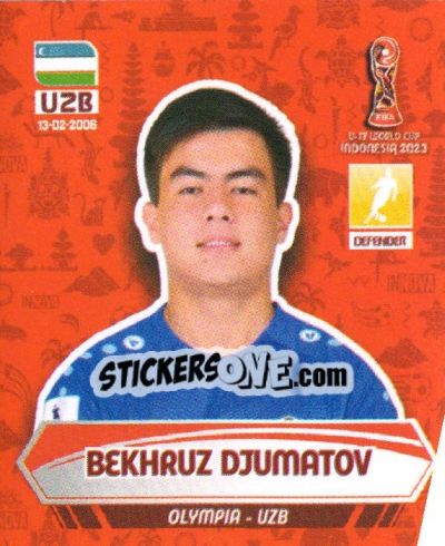 Figurina BEKHRUZ DJUMATOV - FIFA U-17 WORLD CUP INDONESIA 2023
 - INNOVA