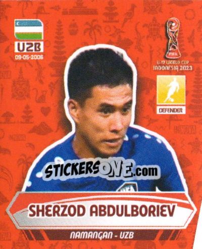 Figurina SHERZOD ABDULBORIEV - FIFA U-17 WORLD CUP INDONESIA 2023
 - INNOVA