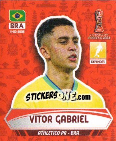 Cromo VITOR GABRIEL - FIFA U-17 WORLD CUP INDONESIA 2023
 - INNOVA