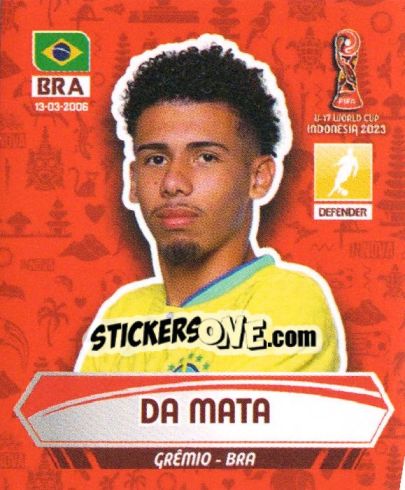 Sticker DA MATA - FIFA U-17 WORLD CUP INDONESIA 2023
 - INNOVA