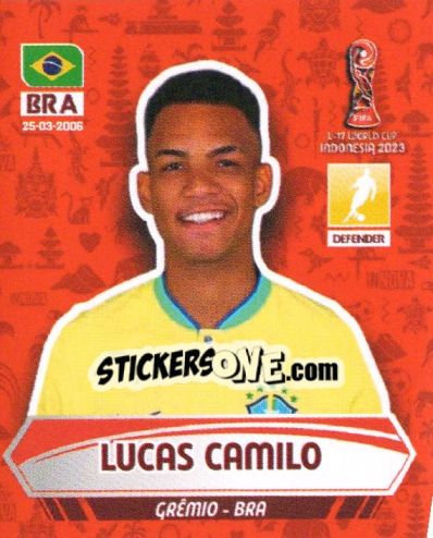 Sticker LUCAS CAMILO - FIFA U-17 WORLD CUP INDONESIA 2023
 - INNOVA