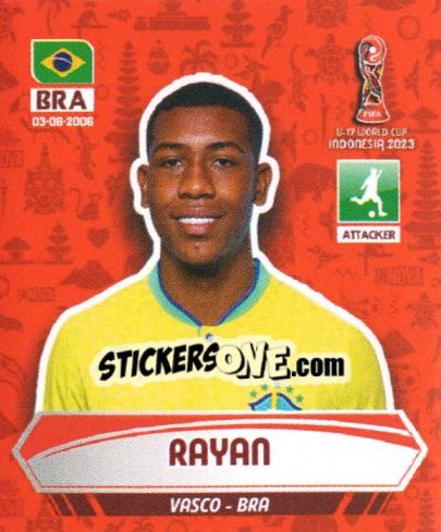 Sticker RAYAN - FIFA U-17 WORLD CUP INDONESIA 2023
 - INNOVA