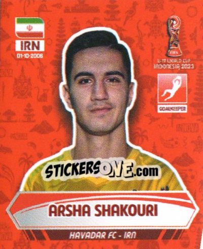Sticker ARSHA SHAKOURI - FIFA U-17 WORLD CUP INDONESIA 2023
 n. 165 - INNOVA
