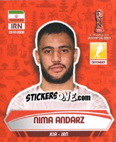 Sticker NIMA ANDARZ - FIFA U-17 WORLD CUP INDONESIA 2023
 - INNOVA