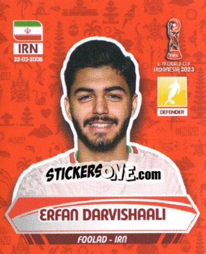 Cromo ERFAN DARVISHAALI - FIFA U-17 WORLD CUP INDONESIA 2023
 - INNOVA