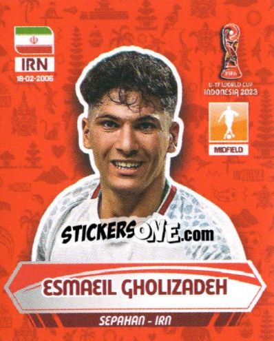 Sticker ESMAIL GHOLIZADEH - FIFA U-17 WORLD CUP INDONESIA 2023
 n. 171 - INNOVA