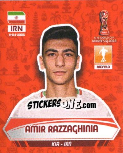 Cromo AMIR RAZZAGHINIA - FIFA U-17 WORLD CUP INDONESIA 2023
 - INNOVA