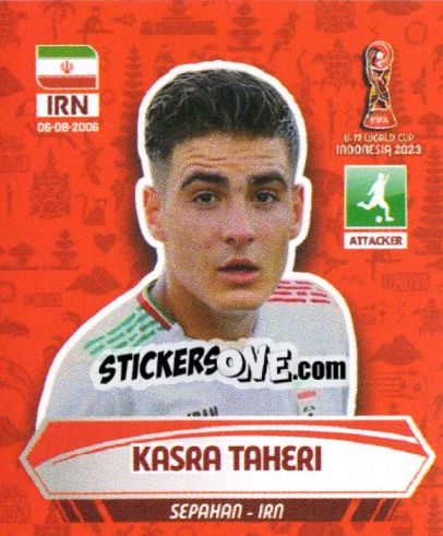 Sticker KASRA TAHERI - FIFA U-17 WORLD CUP INDONESIA 2023
 - INNOVA