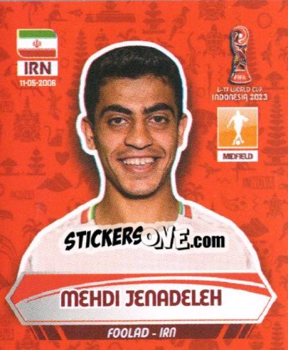 Sticker MEHDI JENADELEH - FIFA U-17 WORLD CUP INDONESIA 2023
 n. 179 - INNOVA