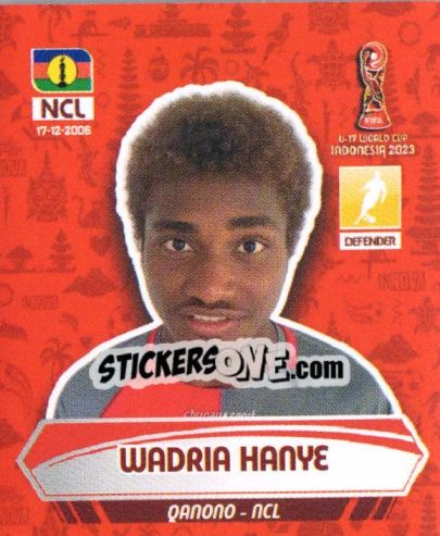 Sticker WADRIA HANYE - FIFA U-17 WORLD CUP INDONESIA 2023
 - INNOVA