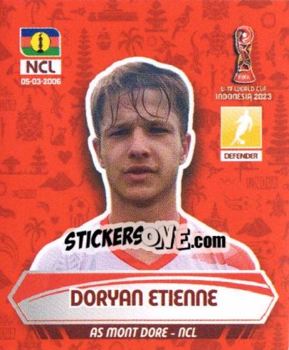 Sticker DORYAN ETIENNE - FIFA U-17 WORLD CUP INDONESIA 2023
 - INNOVA