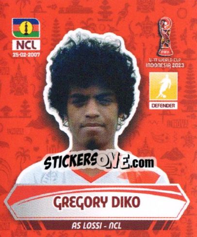 Figurina GREGORY DIKO - FIFA U-17 WORLD CUP INDONESIA 2023
 - INNOVA