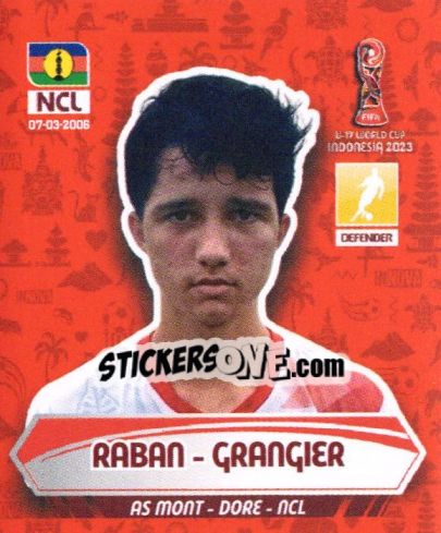 Sticker RABAN - GRANGIER - FIFA U-17 WORLD CUP INDONESIA 2023
 - INNOVA